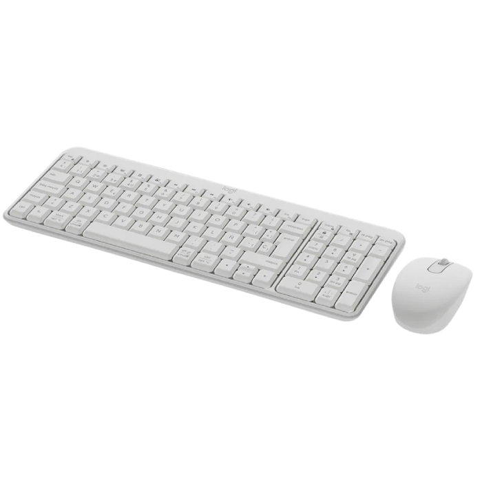 Logitech MK250 Combo de Teclado y Ratón Inalámbrico Bluetooth Blanco Hueso